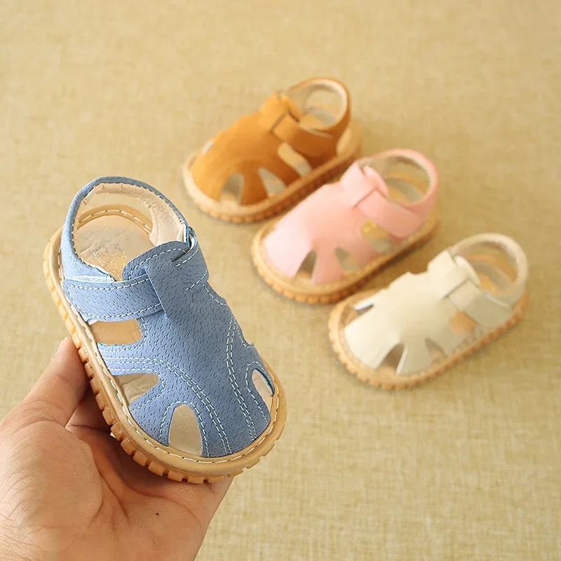 Newborn First
  Shoes: Anti-slip Baby Sandals Rubber Sole Summer Beach