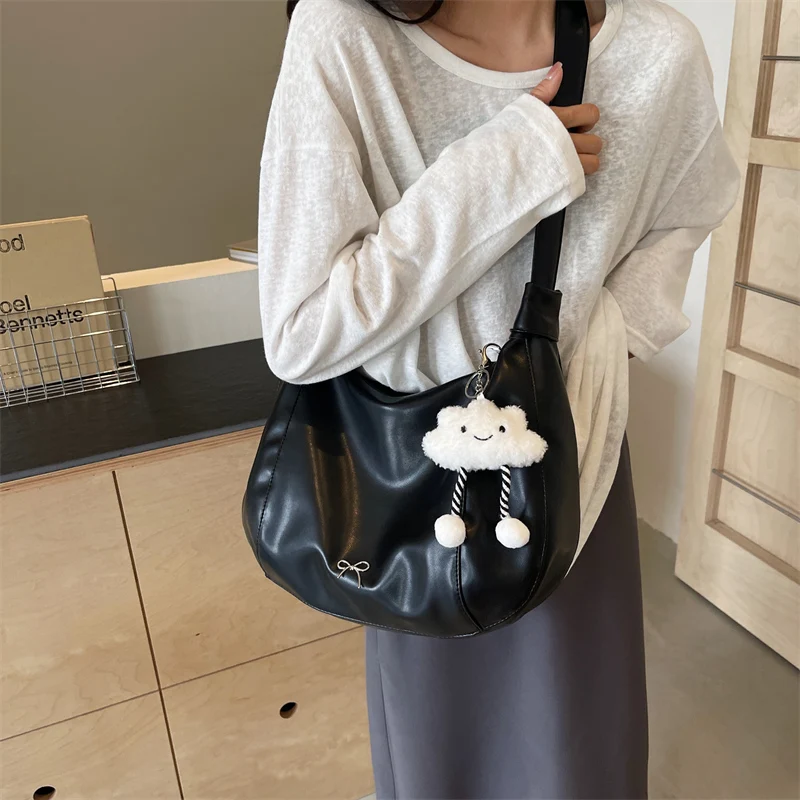Large Capacity Underarm Shoulder Bag: Women's Crossbody Bag w/ Gift Doll 3 Large Capacity Underarm Shoulder Bag:
  Women's Crossbody Bag w/ Gift Doll - Image 3