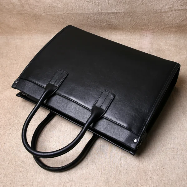 Kangaroo Vintage Leather Messenger Bag:
  Waterproof Office Crossbody - Image 3