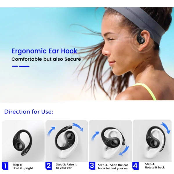 Blackview Airbuds 10: TWS Open Ear
  Headphones, Bluetooth 5.2, Air Conduction - Image 6