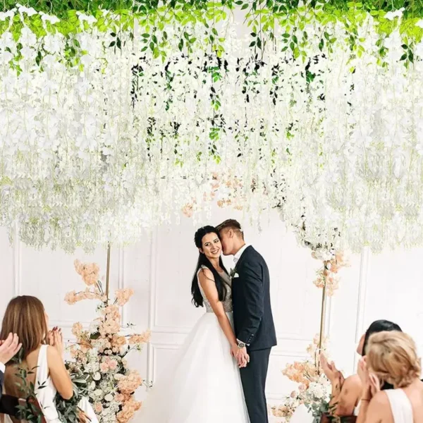 Artificial
  Vine: Home Festival Wedding Outdoor Garden Wall Wreath DIY Decor - Image 6
