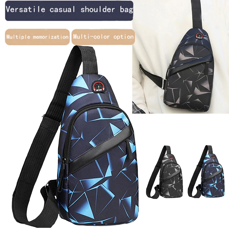 Unisex Square Chest Bag: Korean Camo
  Sling Pack Crossbody Purse