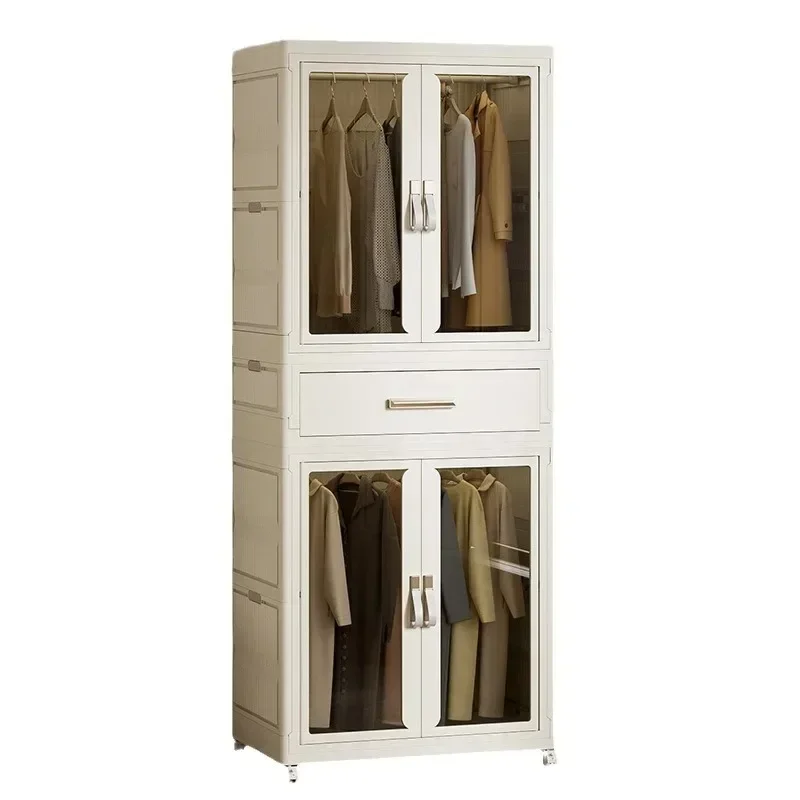 Transparent Folding Wardrobe: Storage Container w/ Wheels (Install-Free) 6 Transparent Folding Wardrobe: Storage
  Container w/ Wheels (Install-Free) - Image 6