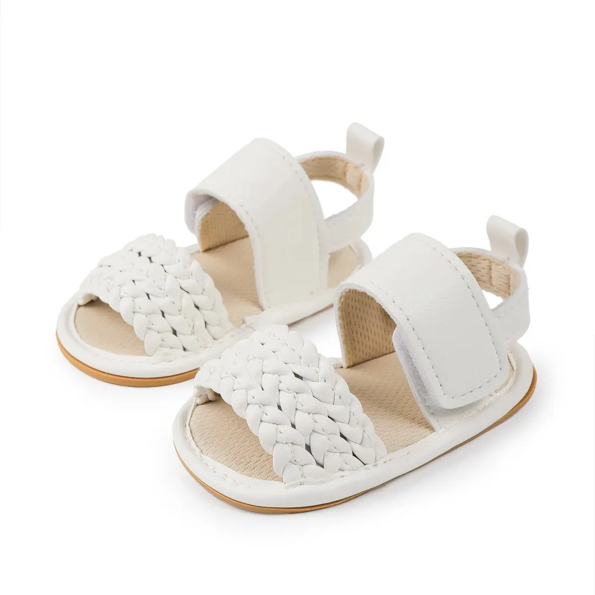 Meckior Baby Girl Sandals: Anti-slip Rubber Sole First Walkers Shoes 3 Meckior Baby
  Girl Sandals: Anti-slip Rubber Sole First Walkers Shoes - Image 3