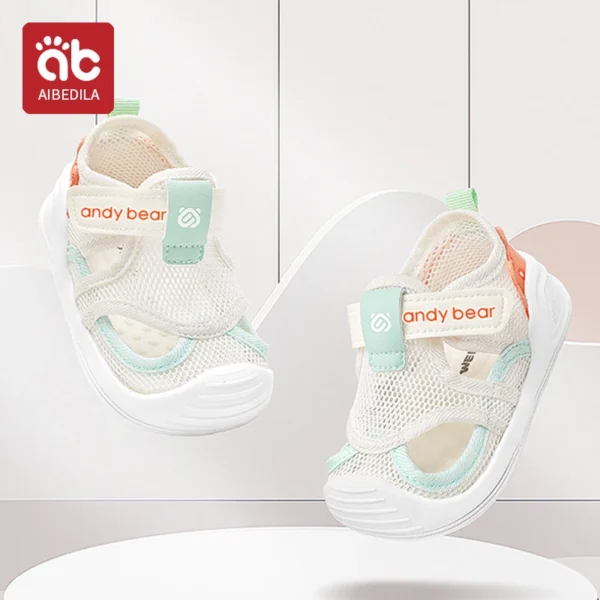 AIBEDILA Baby
  Sandals: Outdoor Sports Shoes Breathable Closed Toe Velcro - Image 3