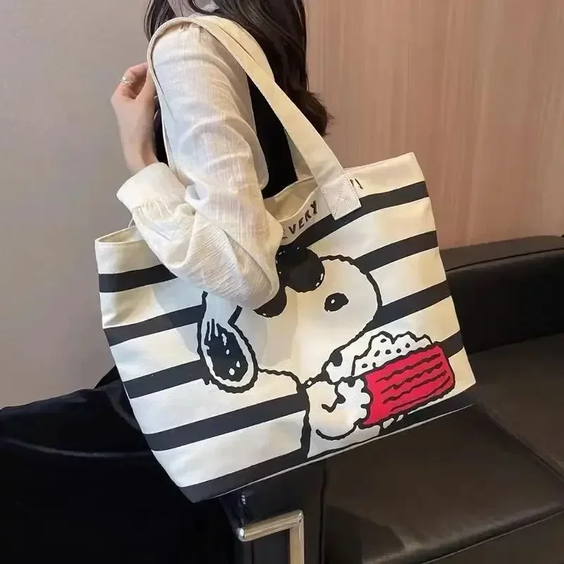 Disney Snoopy Canvas Bag: Cute Cartoon Tote for Students & Books 4 Disney Snoopy Canvas Bag: Cute Cartoon
  Tote for Students & Books - Image 4