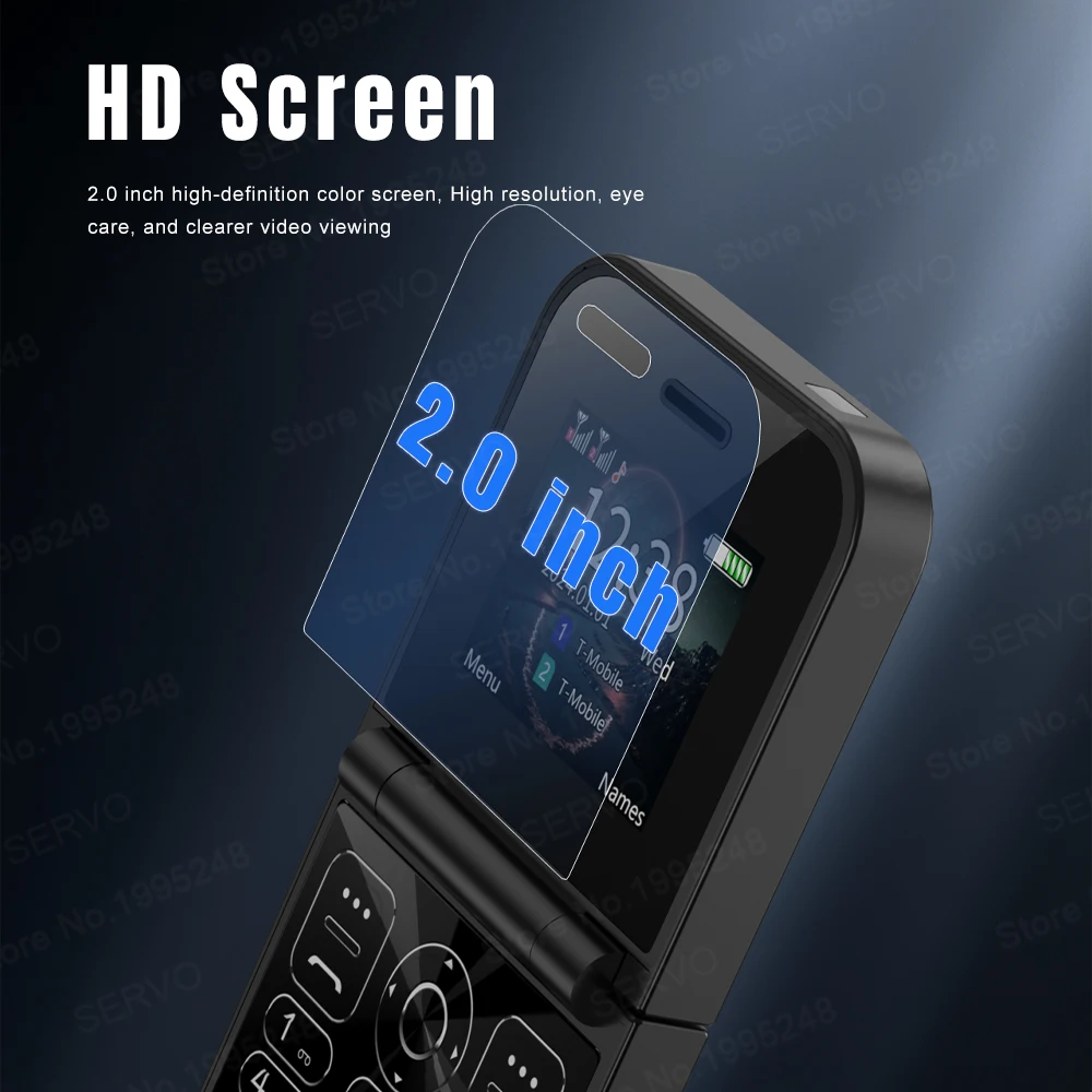 SERVO F15 Mini Flip Phone: Dual SIM, Magic Voice, Call Recording, 2G GSM 4 SERVO F15
  Mini Flip Phone: Dual SIM, Magic Voice, Call Recording, 2G GSM - Image 4
