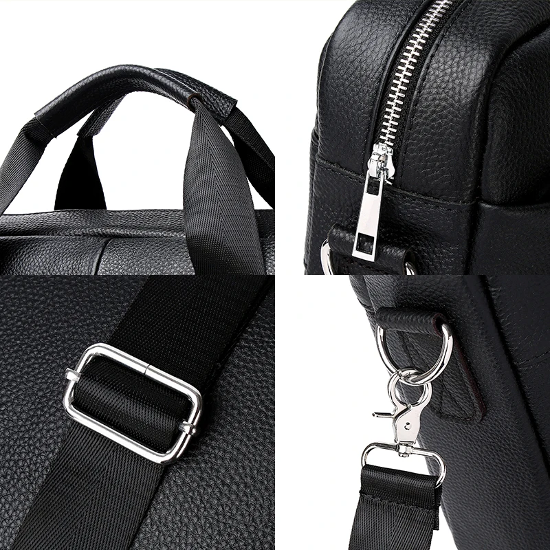 SCHLATUM Men's Genuine Leather Briefcase: Luxury 15.6" Laptop Office Bag 5 SCHLATUM Men's Genuine Leather Briefcase:
  Luxury 15.6" Laptop Office Bag - Image 5