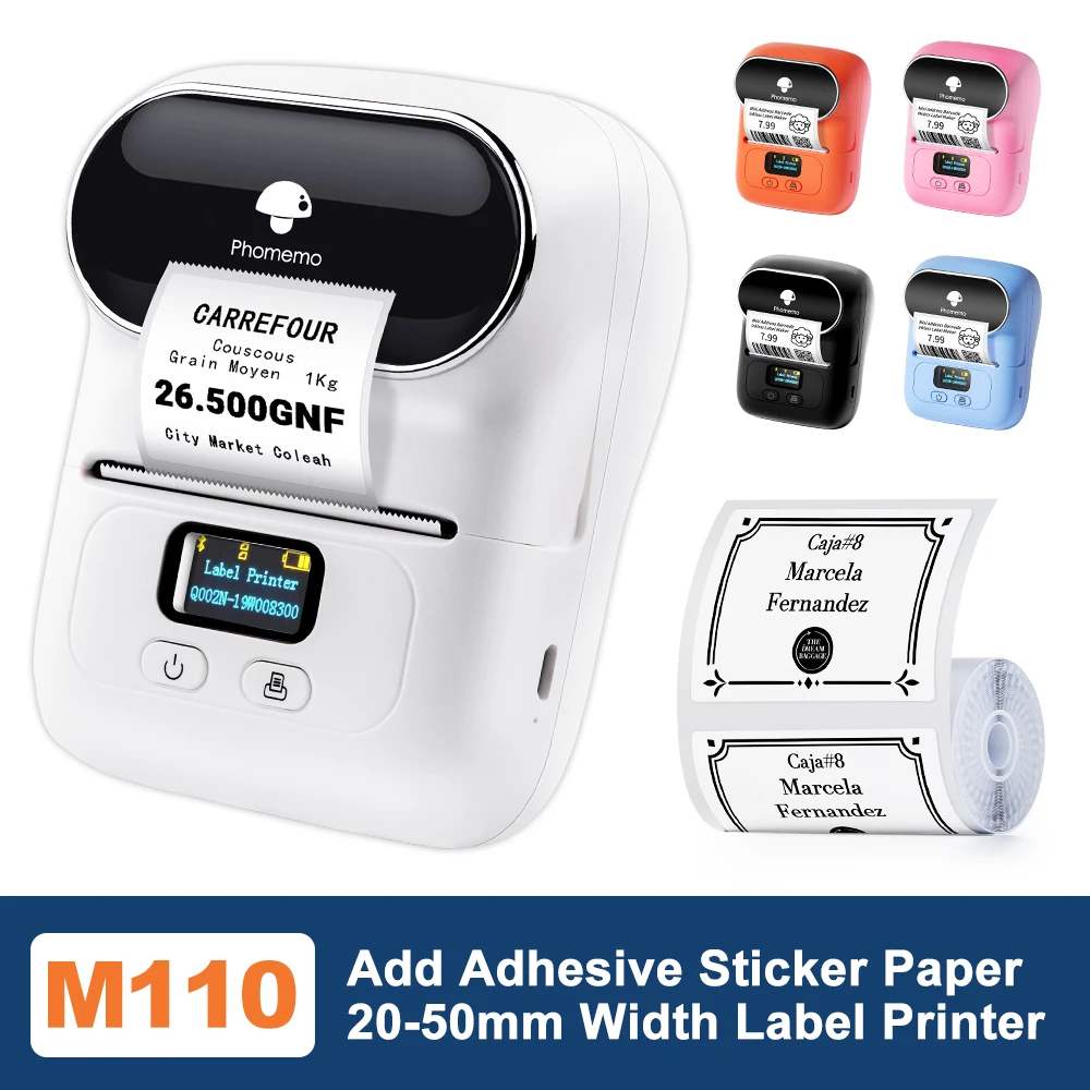 Phomemo M110
  Smart Thermal Label Printer: Barcode, Price Tag, Wireless