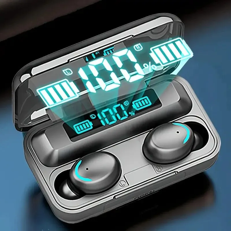 F9 5C TWS Wireless Earbuds: Waterproof,
  Digital Display, Large Charge Case