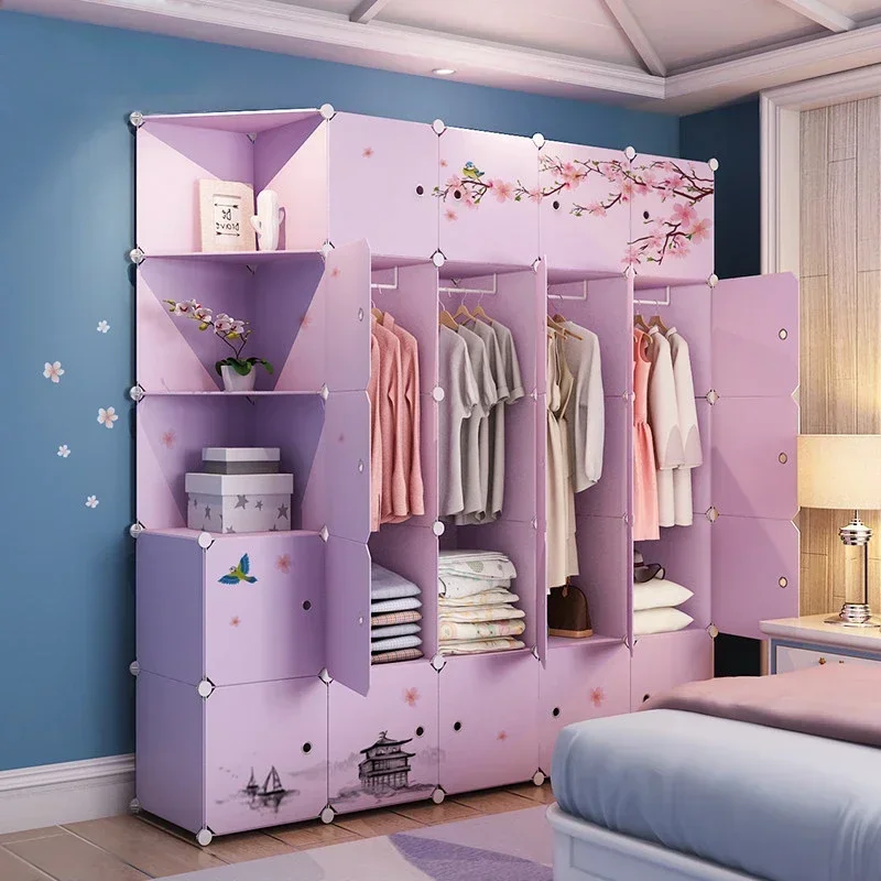 Plastic Organizer Wardrobe: Portable
  Folding Clothes Shelf & Closet Armario