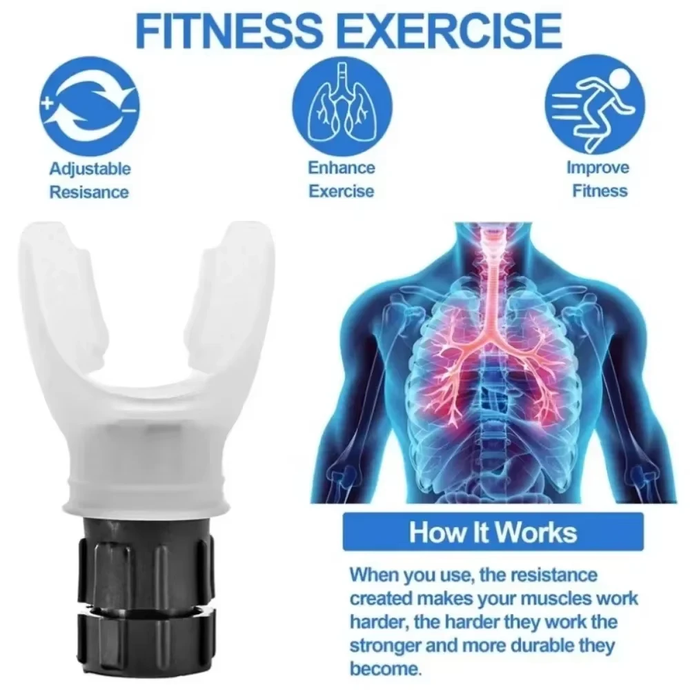 Breathing Exerciser Device for Lungs: Adjustable Resistance Endurance Workout 4 Breathing
  Exerciser Device for Lungs: Adjustable Resistance Endurance Workout - Image 4