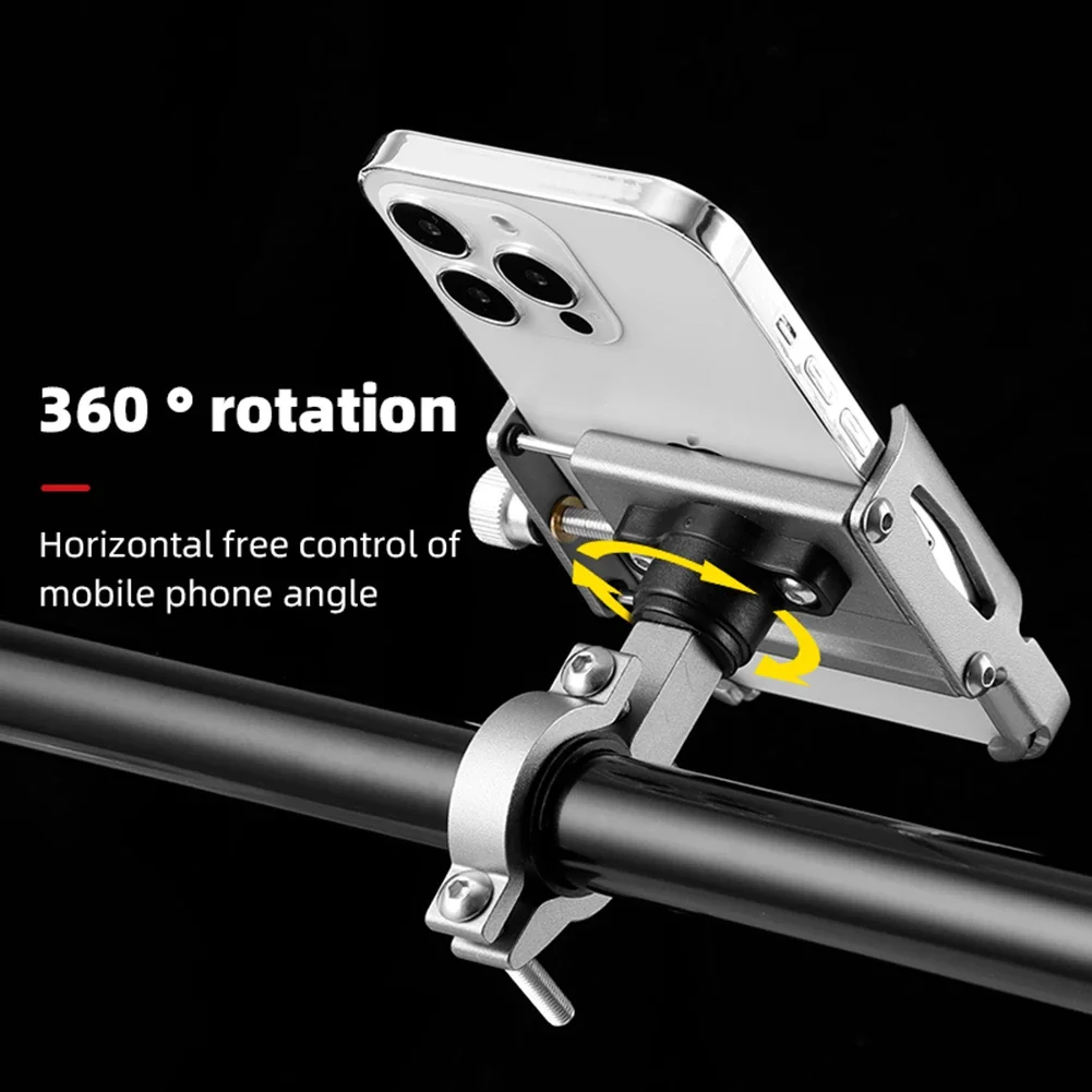 360° Rotation Bike Phone Holder: Aluminum Alloy MTB Motorcycle Handlebar Mount 4 360° Rotation Bike Phone Holder:
  Aluminum Alloy MTB Motorcycle Handlebar Mount - Image 4