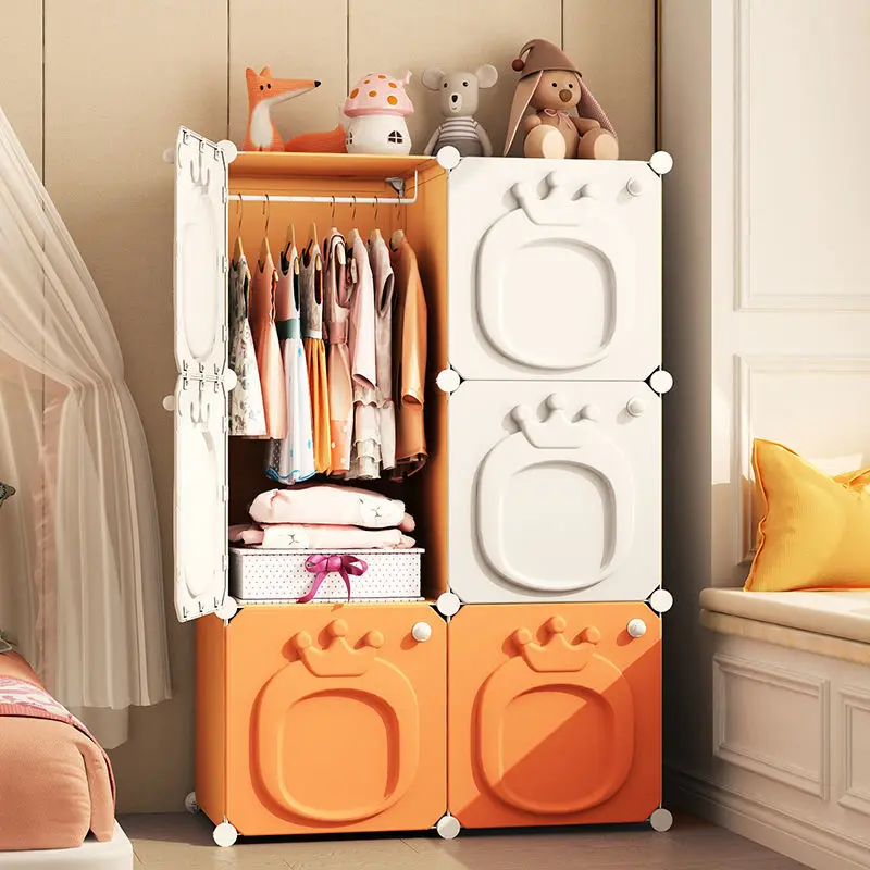 Folding Wardrobe: Simple Plastic Collapsible Cube Storage Locker for Baby/Home 6 Folding Wardrobe: Simple Plastic
  Collapsible Cube Storage Locker for Baby/Home - Image 6