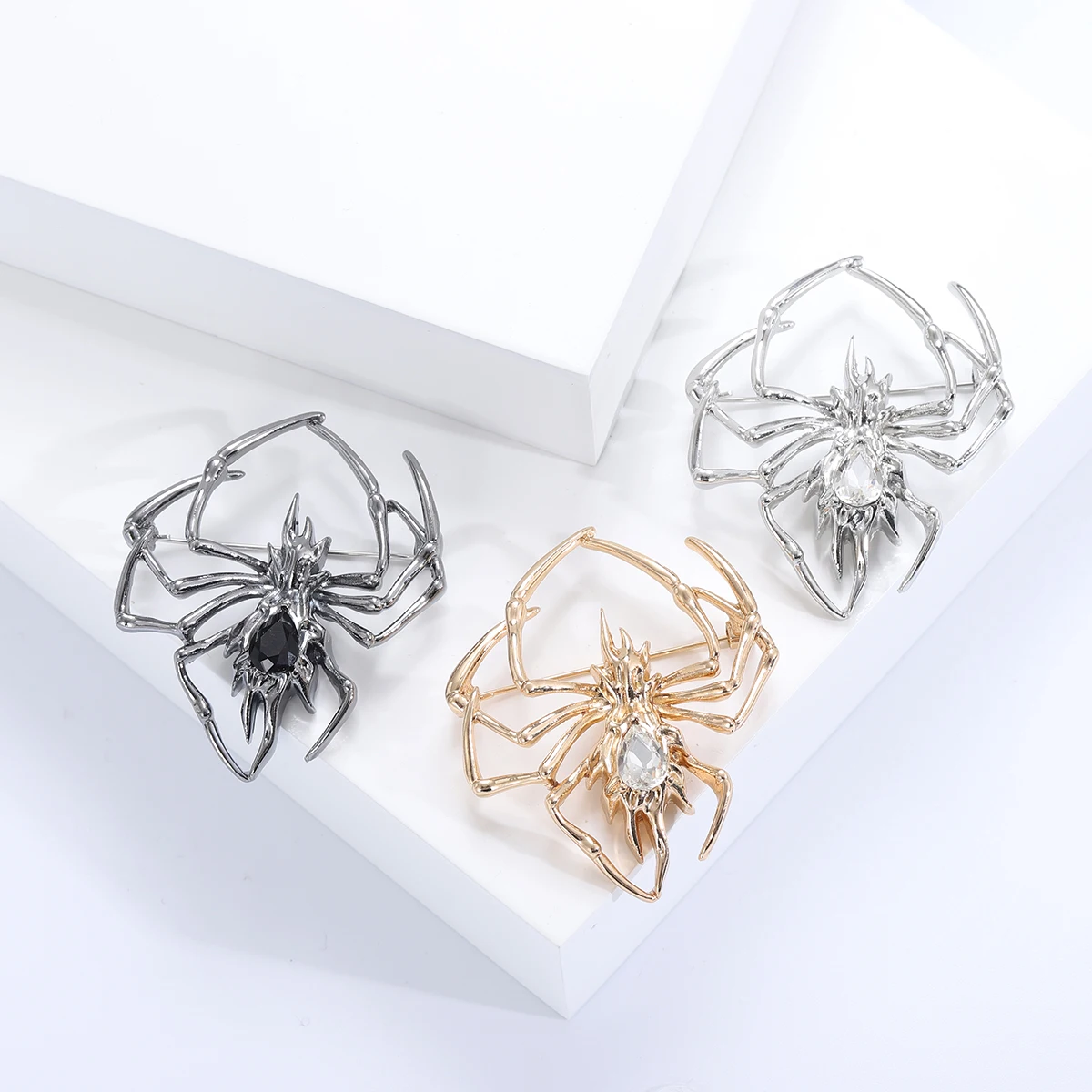 Rhinestone Spider Brooch: Unisex Pearl Insect Pins, Party Backpack Gifts 3 Rhinestone Spider Brooch: Unisex Pearl
  Insect Pins, Party Backpack Gifts - Image 3