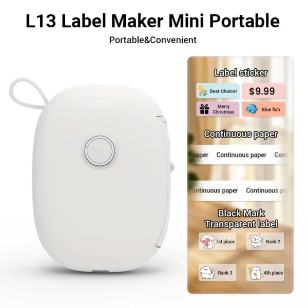 Mini Portable
  Thermal Printer: Bluetooth Wireless Pocket Label Maker - Image 2