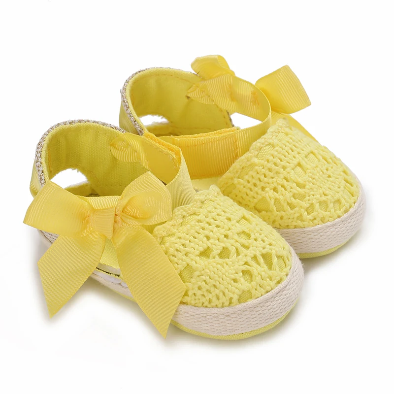Summer
  Fashion Baby Shoes: Girl Baby Bow Casual Sandals Soft Sole (0-18M)