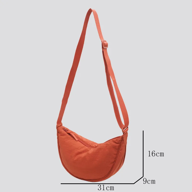 Casual Nylon Hobo Crossbody Bag: Designer Shoulder Tote for Travel/Shopper 3 Casual Nylon Hobo Crossbody Bag:
  Designer Shoulder Tote for Travel/Shopper - Image 3