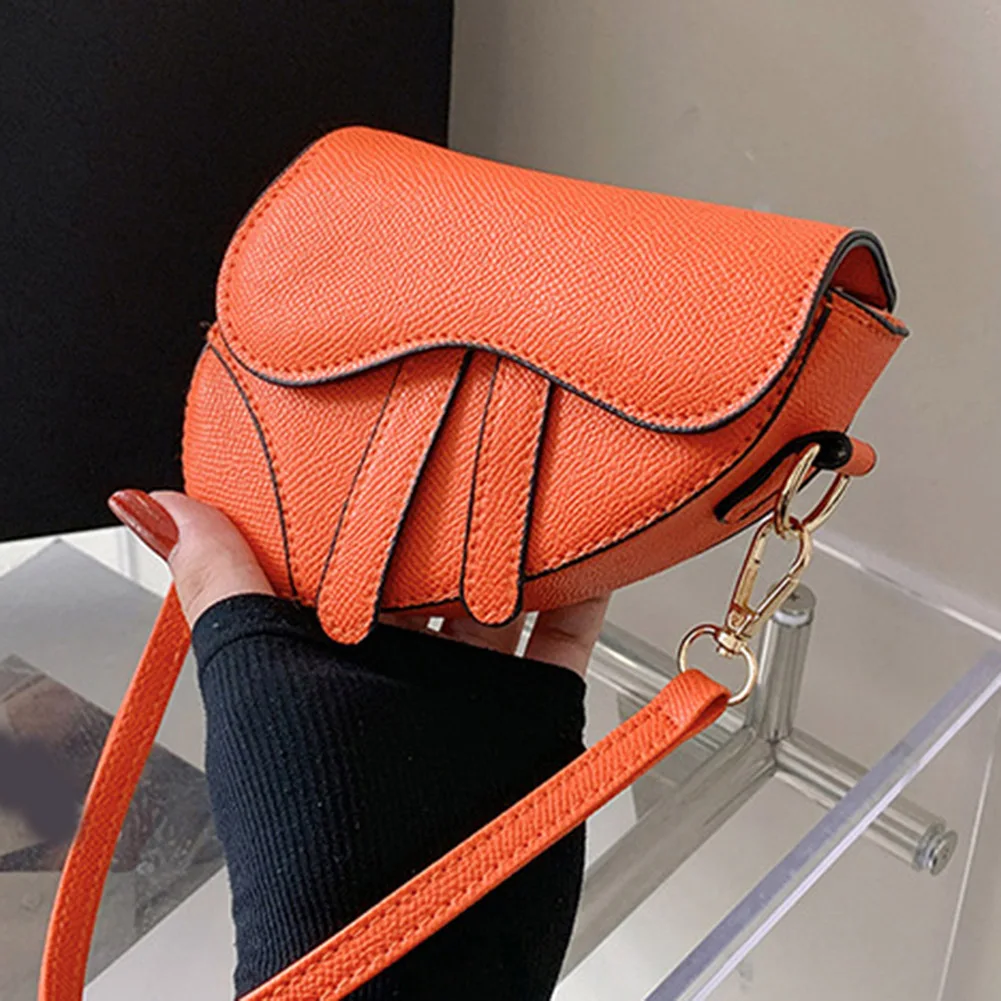 Women's Mini Saddle Bag: Fashion
  Underarm Bag, Simple Crossbody Messenger