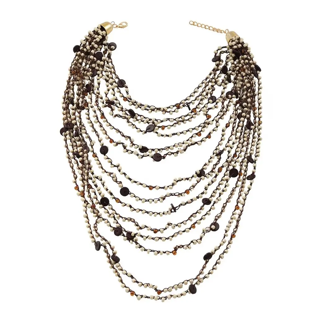 ZAA Multi-Layered Handmade Necklace: Exaggerated Fashion Jewelry 1 ZAA Multi-Layered Handmade Necklace:
  Exaggerated Fashion Jewelry