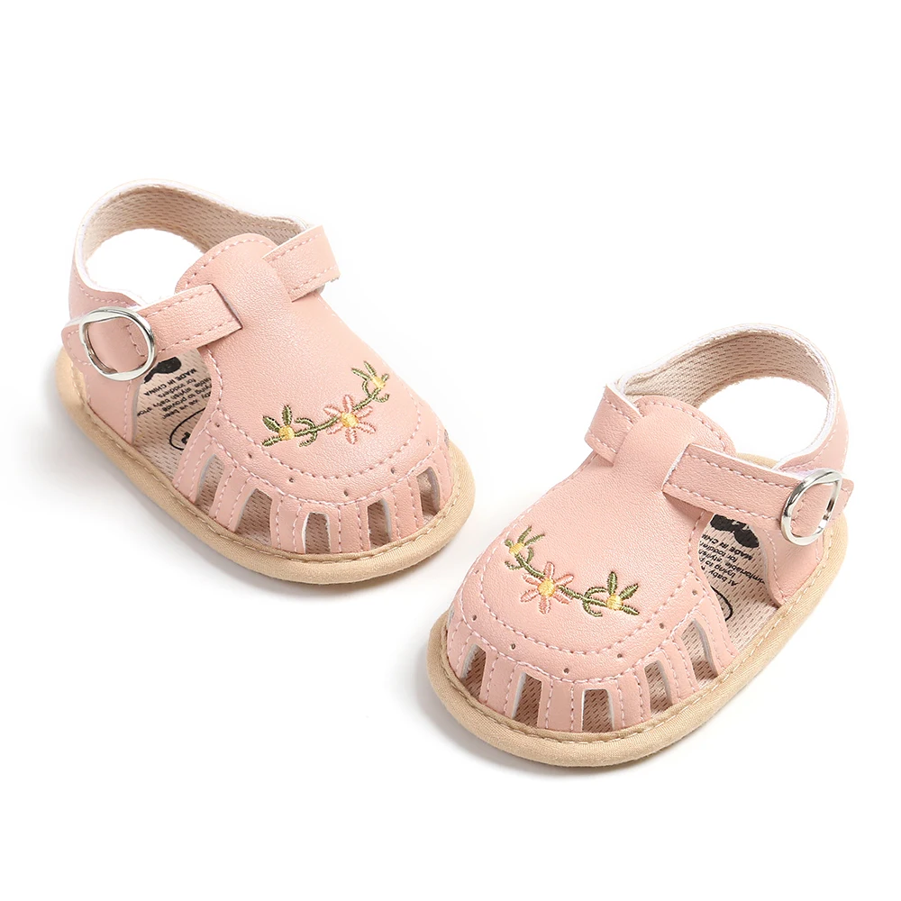 Baby Girl Sandals: Breathable Lightweight Summer Floral Wrap Toe Sandals 4 Baby Girl
  Sandals: Breathable Lightweight Summer Floral Wrap Toe Sandals - Image 4