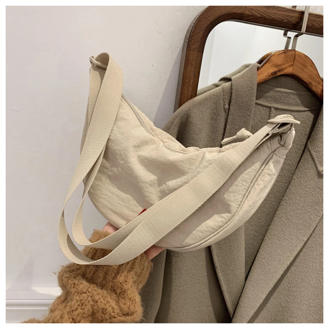 Casual Nylon Hobo Crossbody Bag: Designer Shoulder Tote for Travel/Shopper 2 Casual Nylon Hobo Crossbody Bag:
  Designer Shoulder Tote for Travel/Shopper - Image 2