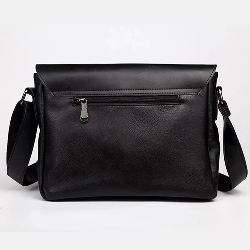 Luxury Men's PU Leather Backpack: 15" Laptop, Large Capacity School/Travel 6 Luxury Men's PU Leather Backpack:
  15" Laptop, Large Capacity School/Travel - Image 6