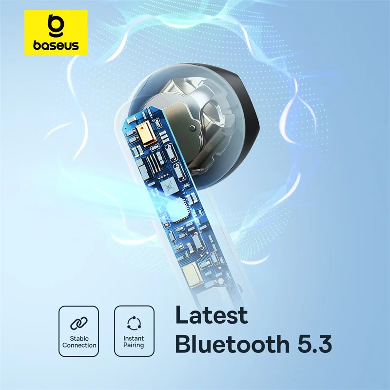Baseus Bowie E16 TWS Earphones: BT 5.3, IPX4 Waterproof, 30H Playtime 5 Baseus Bowie E16 TWS Earphones: BT 5.3,
  IPX4 Waterproof, 30H Playtime - Image 5