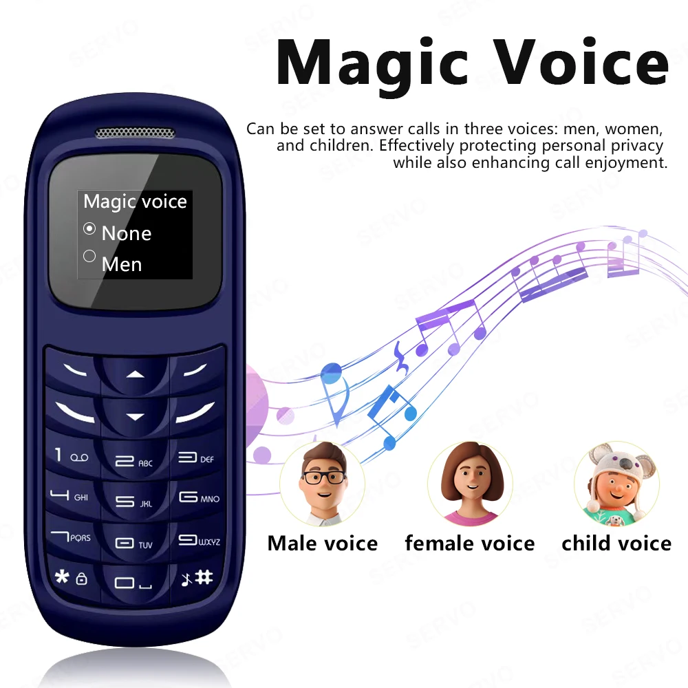 SERVO 2G GSM Mini Phone: Auto Call Record, Magic Voice, Low Radiation 4 SERVO 2G GSM
  Mini Phone: Auto Call Record, Magic Voice, Low Radiation - Image 4