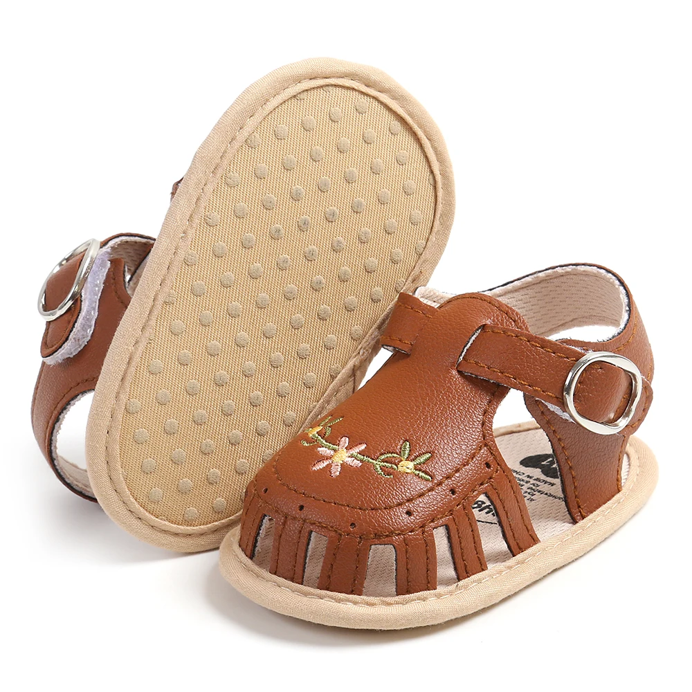 Baby Girl Sandals: Breathable Lightweight Summer Floral Wrap Toe Sandals 5 Baby Girl
  Sandals: Breathable Lightweight Summer Floral Wrap Toe Sandals - Image 5