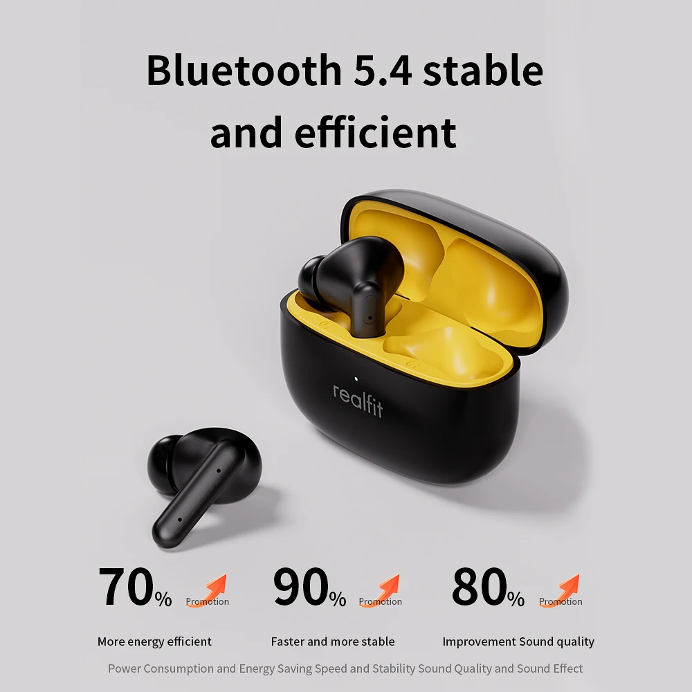 Realfit F3 ANC Earphones: Active Noise Cancellation, HIFI Stereo, Gaming 5 Realfit F3 ANC Earphones: Active Noise
  Cancellation, HIFI Stereo, Gaming - Image 5
