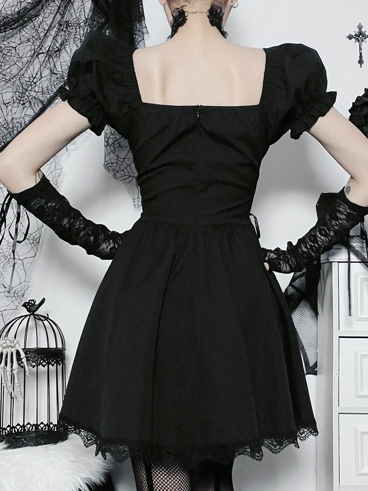 AltGoth Vintage Gothic Dress: Lace Up Corset, Harajuku Streetwear Lolita 6 AltGoth Vintage Gothic Dress: Lace Up
  Corset, Harajuku Streetwear Lolita - Image 6