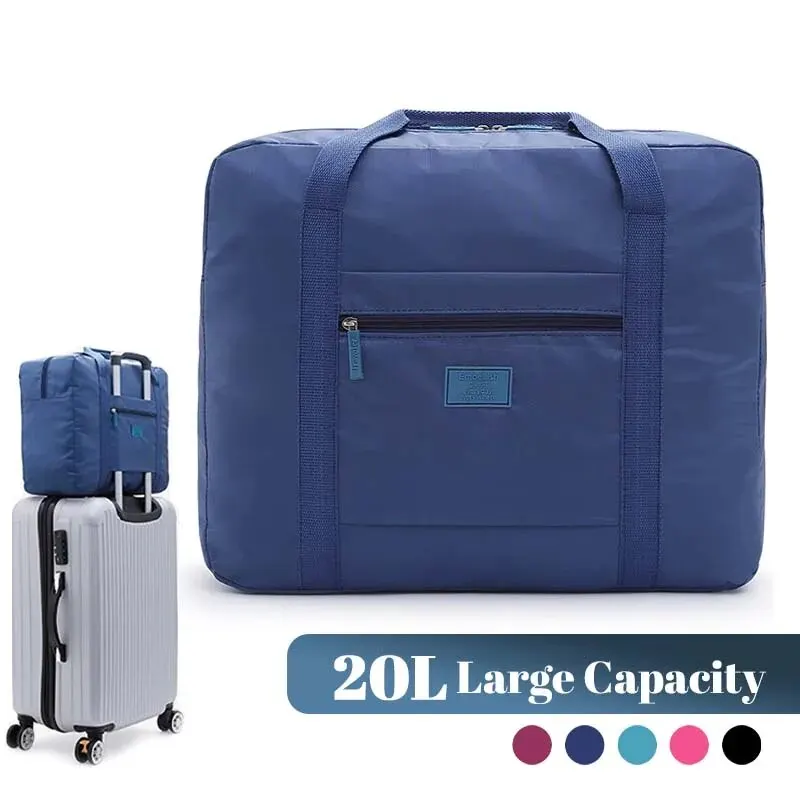 Lightweight Foldable Travel Duffel Bag:
  Unisex Tote Carry-On Weekender