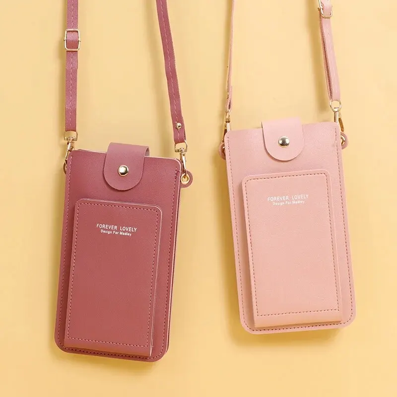 Soft Leather Phone Purse: Touch Screen Wallet Crossbody Shoulder Handbag 4 Soft Leather Phone Purse: Touch Screen
  Wallet Crossbody Shoulder Handbag - Image 4