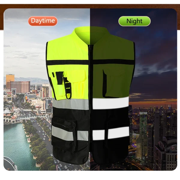 Night Walking
  Highlight Vest: Outdoor Adjustable Safety Biking Gear - Image 5