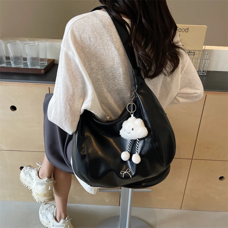 Large Capacity Underarm Shoulder Bag: Women's Crossbody Bag w/ Gift Doll 2 Large Capacity Underarm Shoulder Bag:
  Women's Crossbody Bag w/ Gift Doll - Image 2