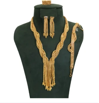 Jankelly 4PCS Luxury Waterdrop Indian
  Jewelry Set: Wedding & Bridal Party