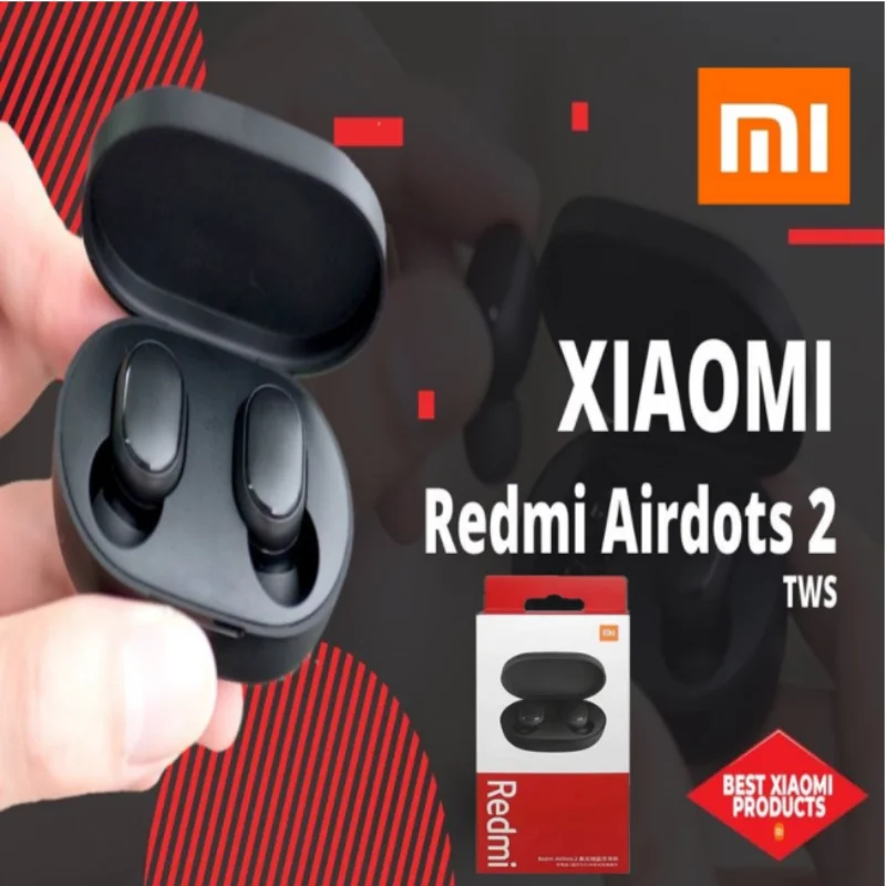 Xiaomi Redmi Airdots 2: Mini Wireless
  Earbuds, Sport/Gaming Headset w/ Mic