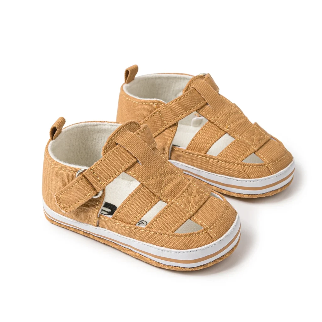 Meckior
  Canvas Baby Sandals: Newborn Casual Breathable First Walkers (0-18M)