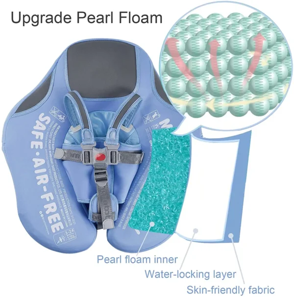 Mambobaby
  Float w/ Canopy: Non-Inflatable Swim Trainer for Pool - Image 5
