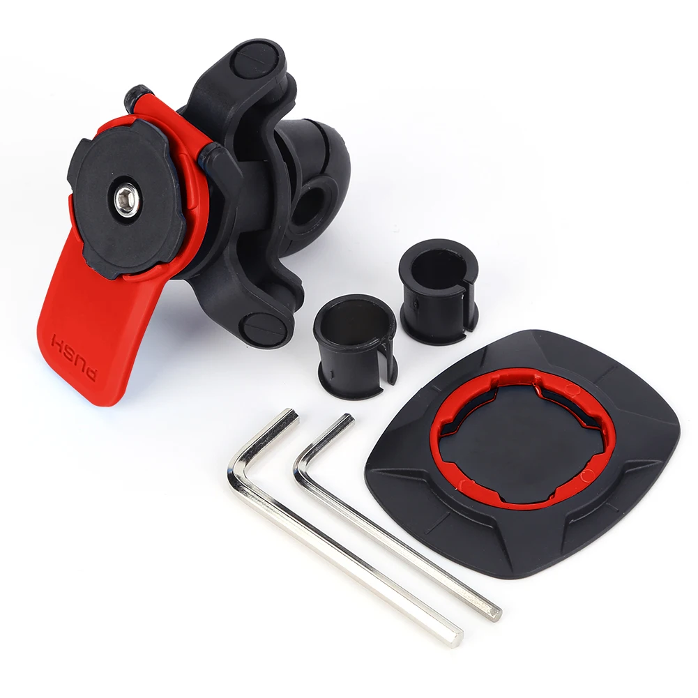 Motorcycle Phone Holder: Shockproof
  Mirror Mount w/ Quick Release for GPS