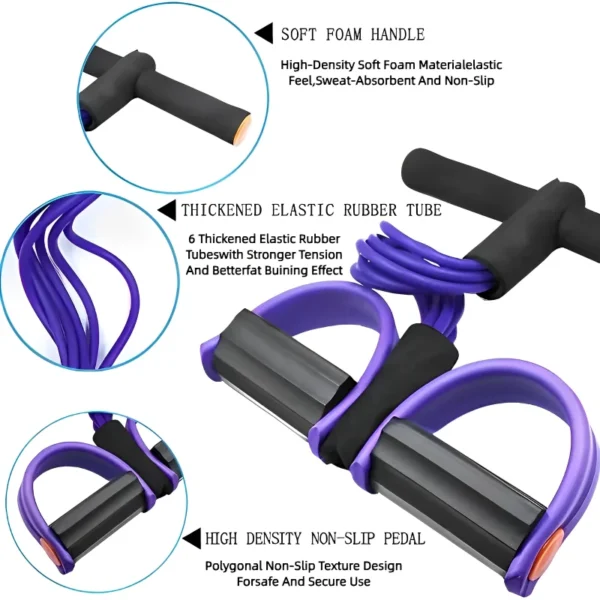 Four-Tube
  Pedal Tensioner: Multi-Functional Yoga Abdominal Strengthening - Image 4