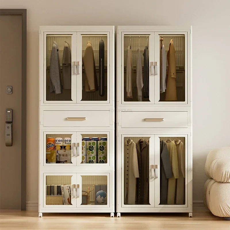Simple Folding Wardrobe: Multi-layer Dustproof Partition Closet Storage 4 Simple Folding Wardrobe: Multi-layer
  Dustproof Partition Closet Storage - Image 4