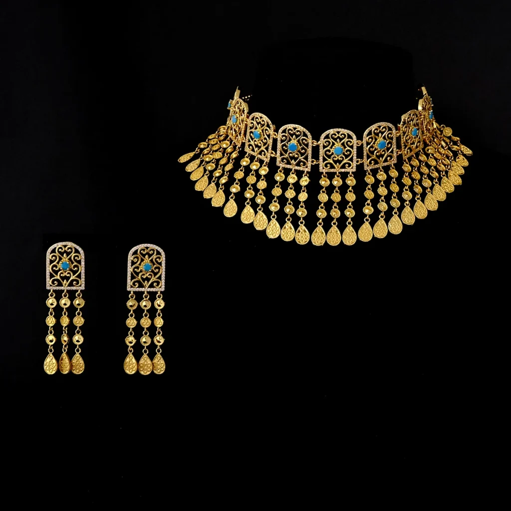 ACCKING 2PCS Luxury Waterdrop Indian
  Jewelry Set: Wedding & Bridal Party