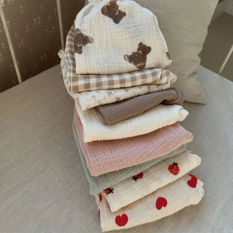 Organic Cotton Baby Pants: Newborn Toddler Cute Print Soft Muslin Capris 6 Organic
  Cotton Baby Pants: Newborn Toddler Cute Print Soft Muslin Capris - Image 6