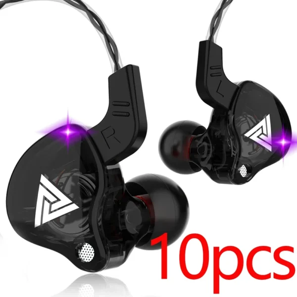 QKZ AK6 Wired Earbuds:
  Hand-Free Headphones w/ Mic for Gaming & Sport