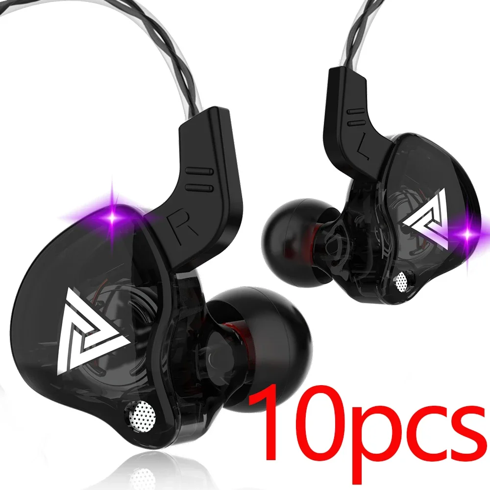 QKZ AK6 Wired Earbuds:
  Hand-Free Headphones w/ Mic for Gaming & Sport