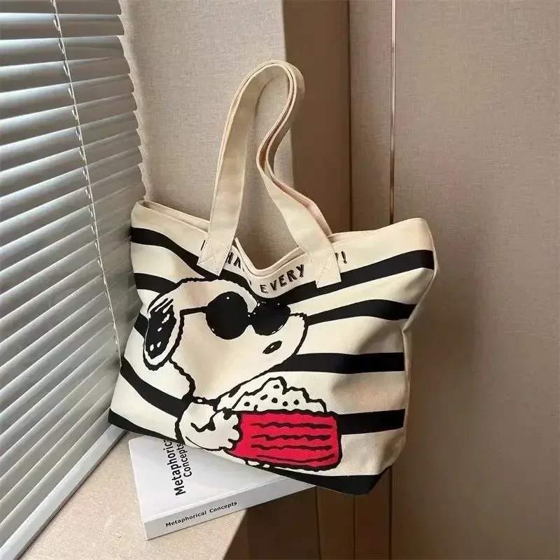 Disney Snoopy Canvas Bag: Cute Cartoon Tote for Students & Books 2 Disney Snoopy Canvas Bag: Cute Cartoon
  Tote for Students & Books - Image 2