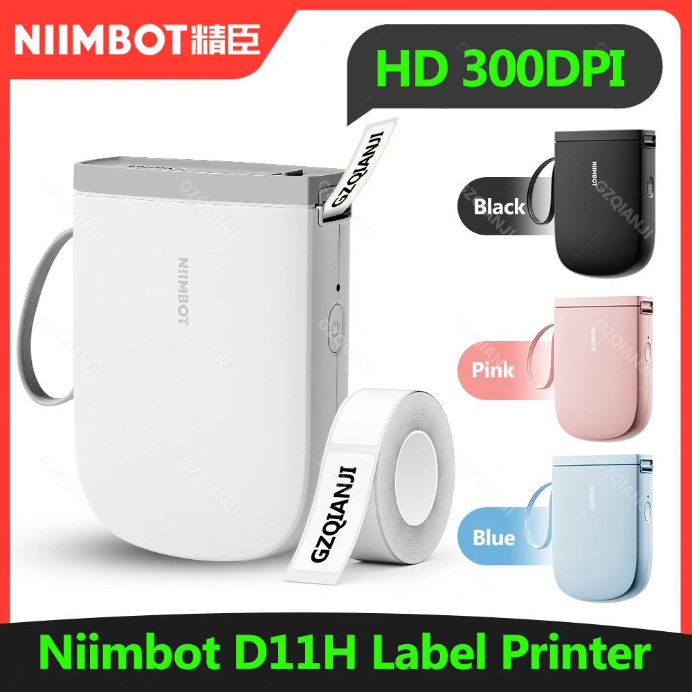 NIIMBOT D11H
  300DPI Label Printer: Mini Portable Bluetooth Label Maker