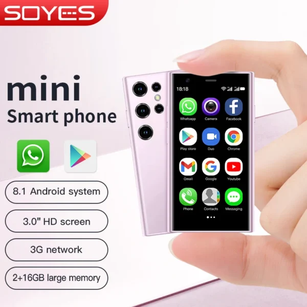 SOYES S23 Pro
  Mini Phone: 3.0" Display, 3G Network, 2GB+16GB Android